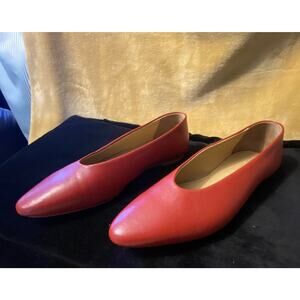 Seychelles “Dreamer” Women's Pull On Flat Cherry Red Shoe Size 8 Leather Comfort